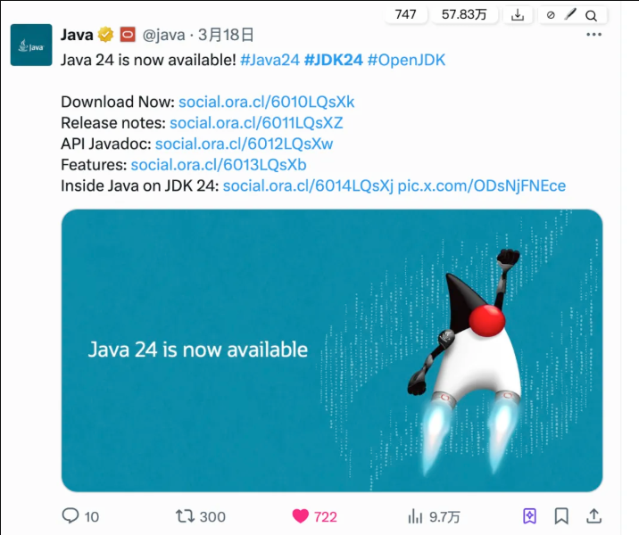 java24发布了