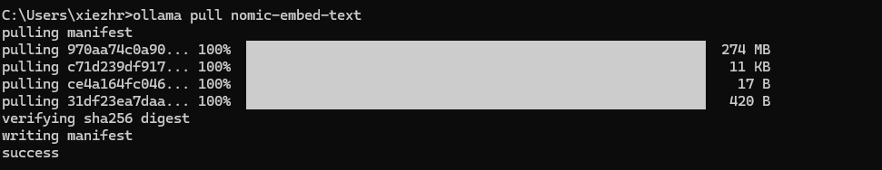 拉取nomic-embed-text
